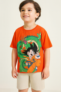 Dragon Ball Graphic Orange T-Shirt